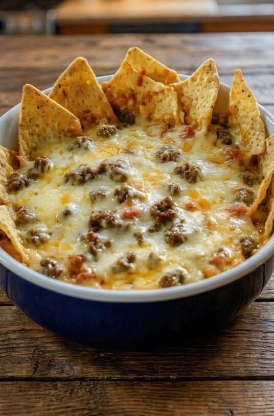 Ground Beef Cheese Dip