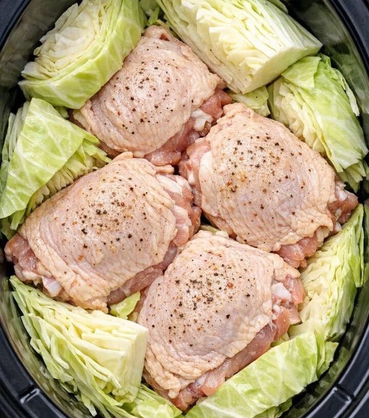 Slow Cooker Chicken & Cabbage