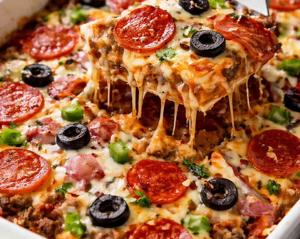Low-Carb Pizza Casserole