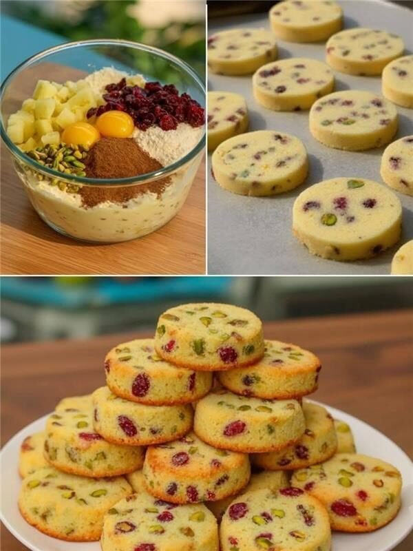 Pistachio & Cranberry Cookies