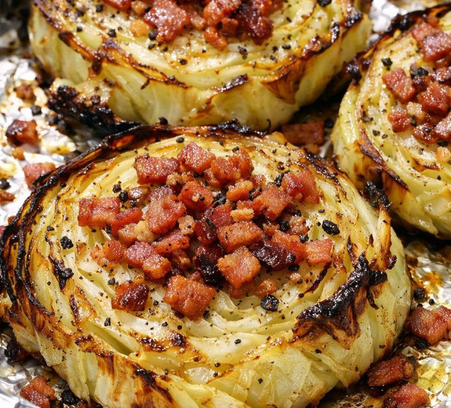 4 INGREDIENT ROASTED CABBAGE STEAK 