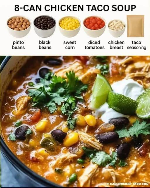 8-CAN CHICKEN TACO SOUP
