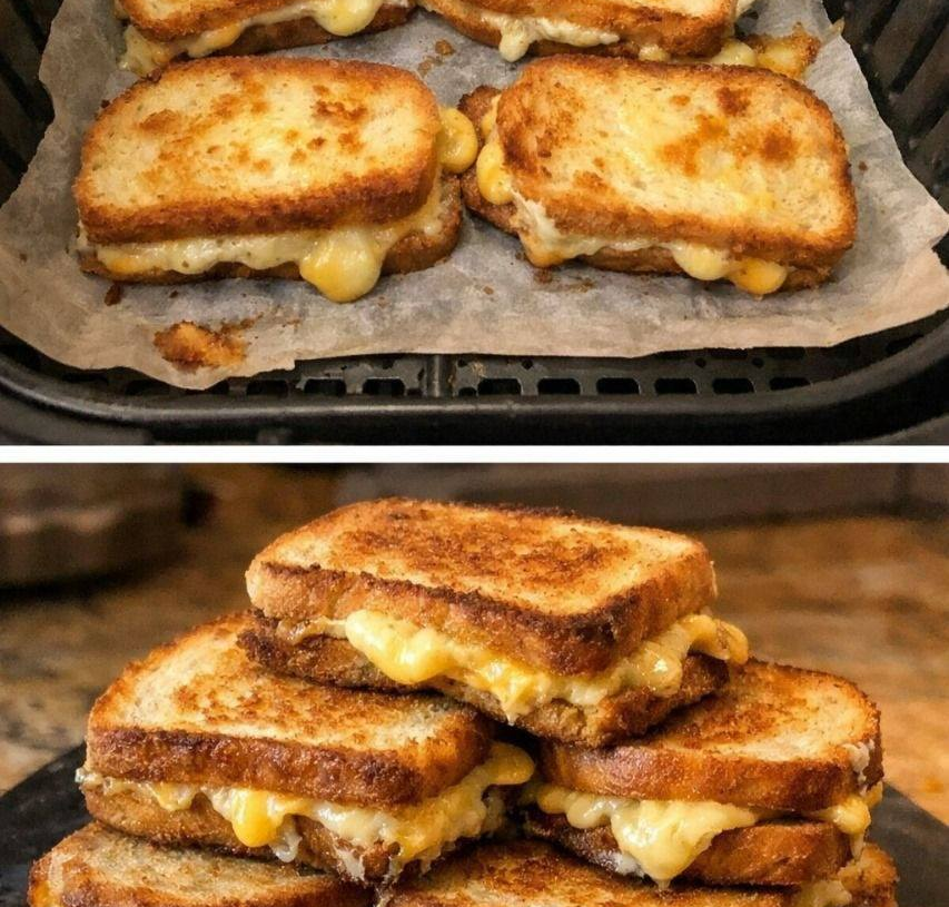 EASY AIR FRYER EGG ON TOAST