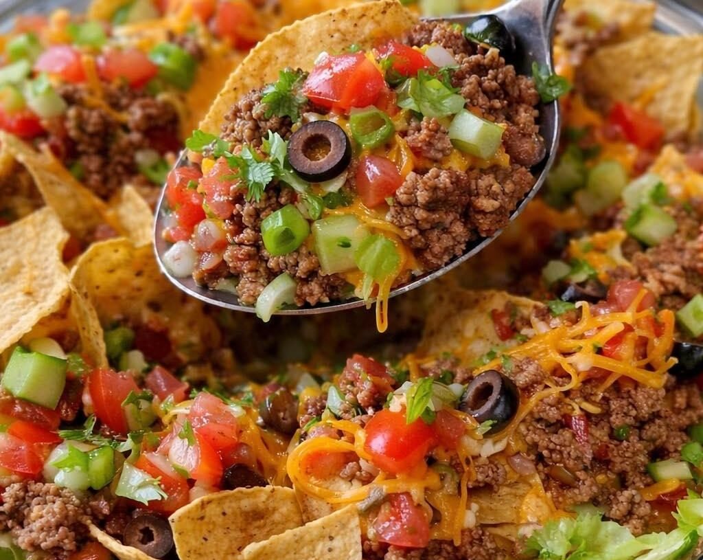 Weight Watchers-Friendly Beef Nachos Supreme