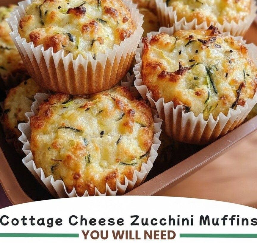 Cottage Cheese Zucchini Muffins (Weight Watchers-Friendly)