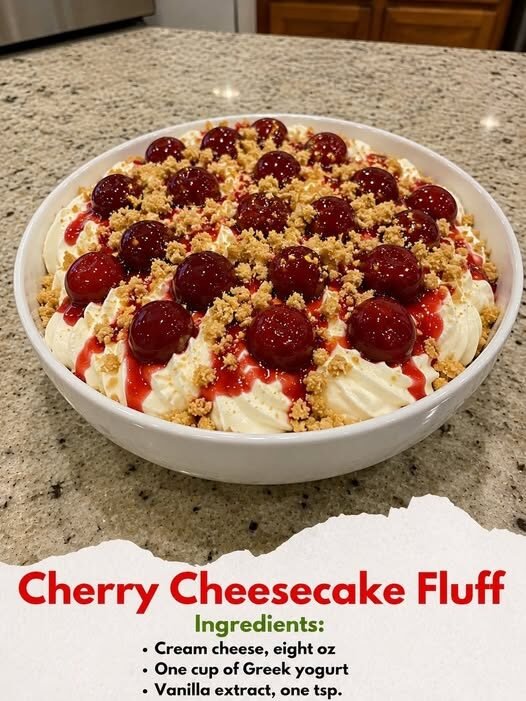 Delectable Cherry Cheesecake Fluff