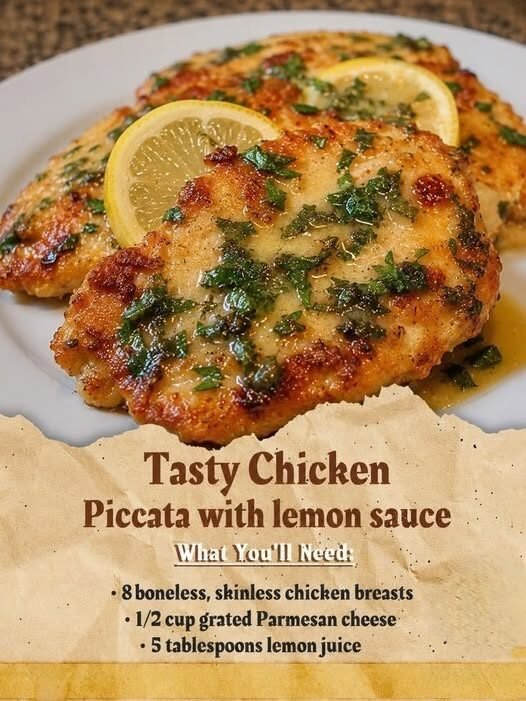 Anti-Inflammatory Chicken Piccata with Lemon Sauce