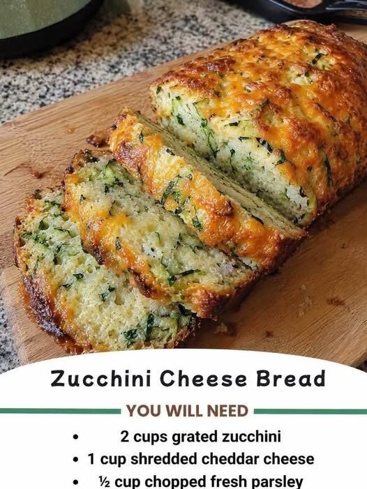 Zucchini Cheese Bread Delight