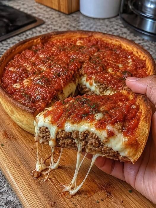 Anti-Inflammatory 32g Protein Deep Dish Meat Lovers Pizza🍕