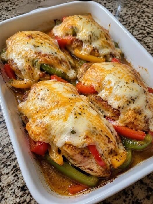 Anti-Inflammatory 45g Protein Cheesy Baked Fajita Chicken