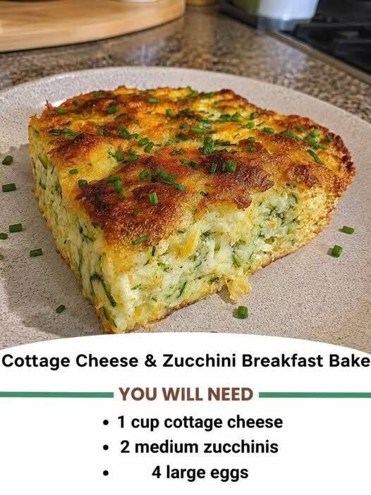 Anti-Inflammatory Cottage Cheese & Zucchini Breakfast Bake