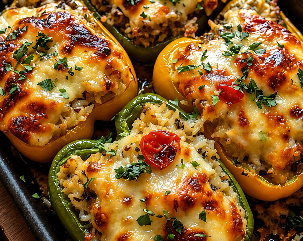 Cheesy Stuffed Bell Peppers
