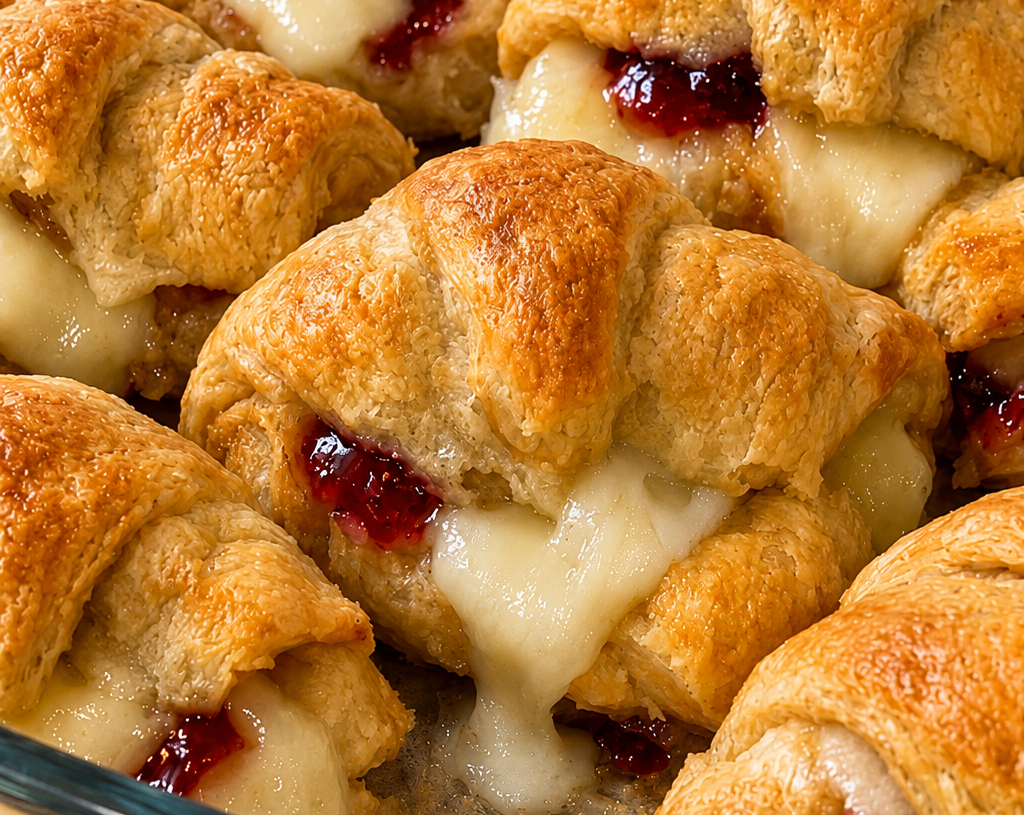 Brie and Raspberry Crescent Rolls