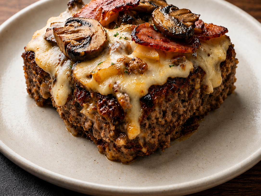 Bacon Mushroom Meatloaf
