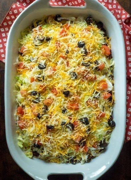 🌮🧀 Keto Cheesy Taco Casserole