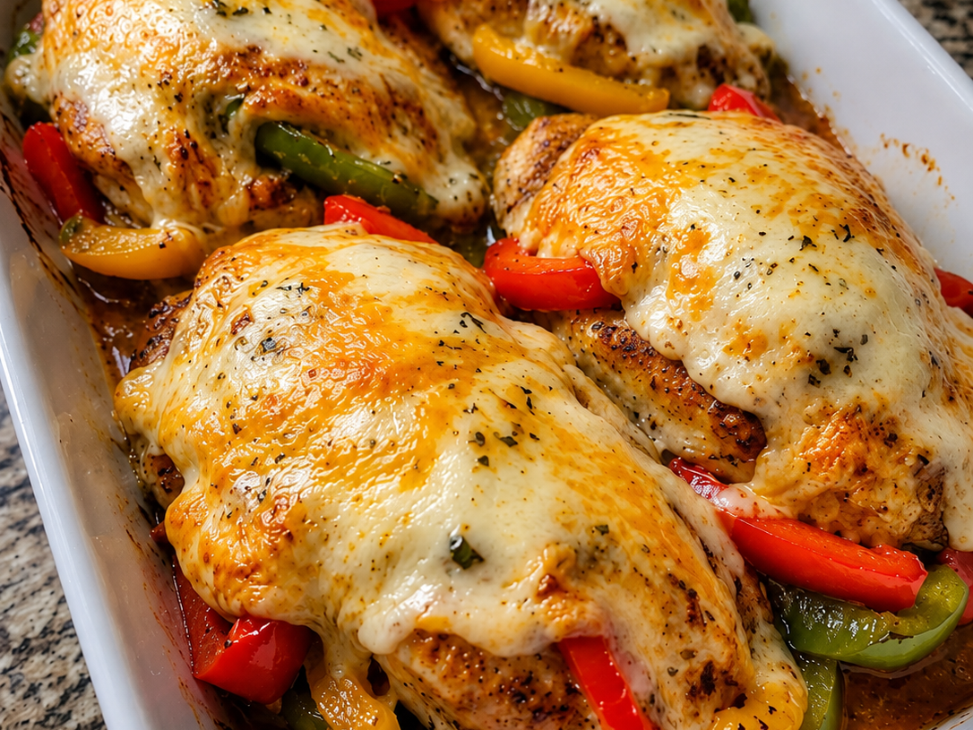 Anti-Inflammatory 45g Protein Cheesy Baked Fajita Chicken