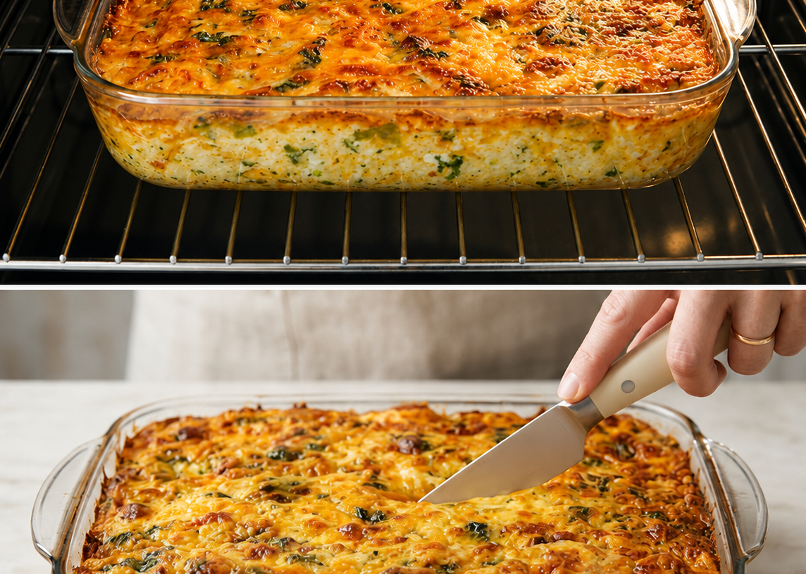 Broccoli and Cheese Casserole.
