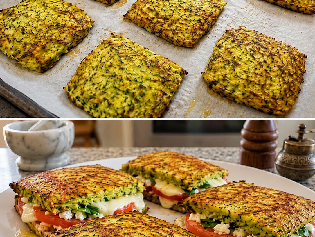 Zucchini-Crusted Grilled Cheese Sandwiches