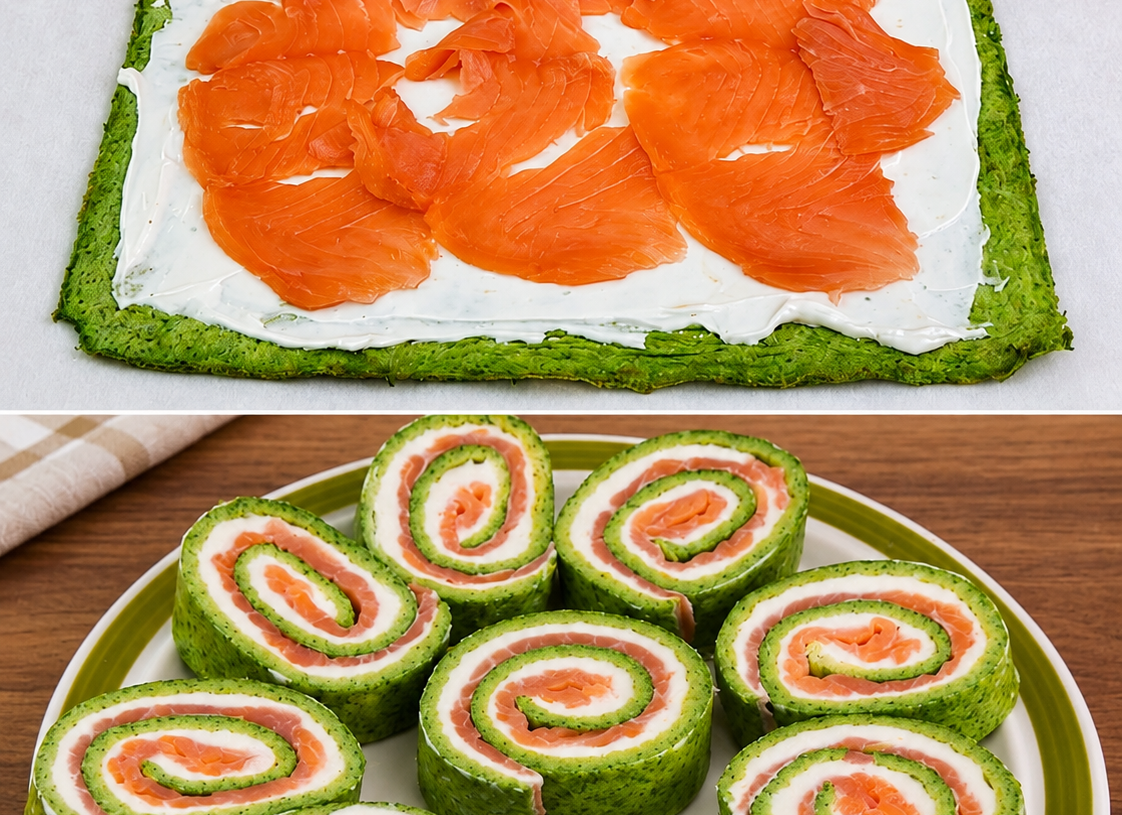 Smoked Salmon and Arugula Roll-Ups