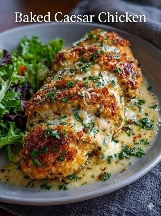Baked Caesar Chicken