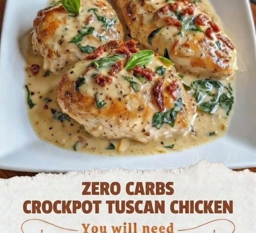 Crockpot Tuscan Chicken 