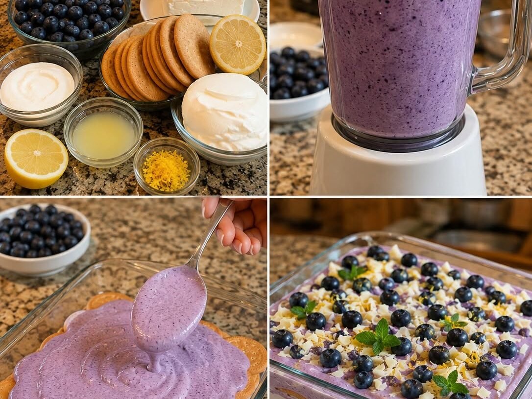 Easy & Delicious Blueberry Charlotte 