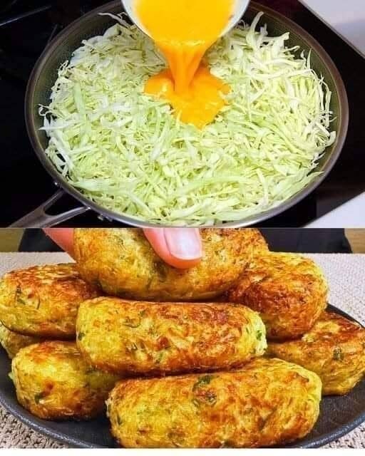 Crispy Cabbage & Egg Breakfast Patties