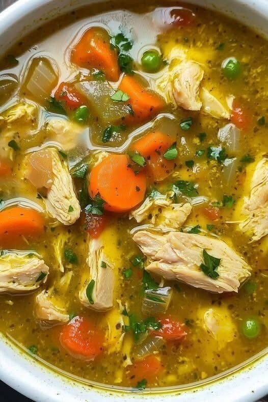 🍲 Ultimate High-Protein Zero-Carb Chicken Vegetable Healing Soup