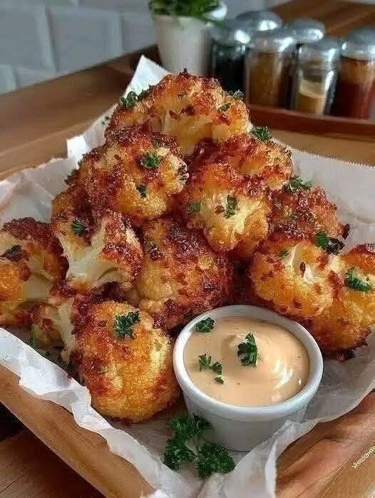Air-Fried Crispy Cauliflower Bites