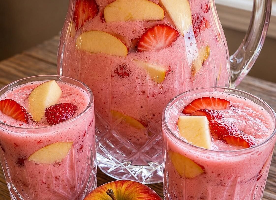 Creamy Strawberry Apple Punch