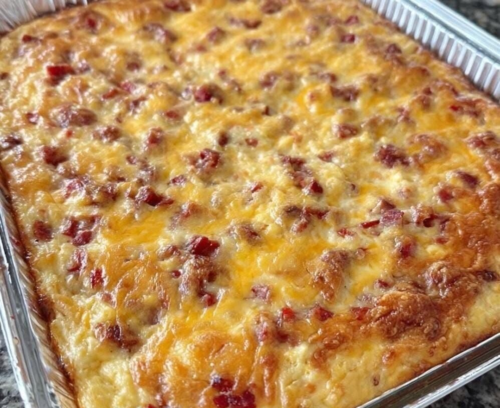 Lightened Baked Pimento Cheese Casserole