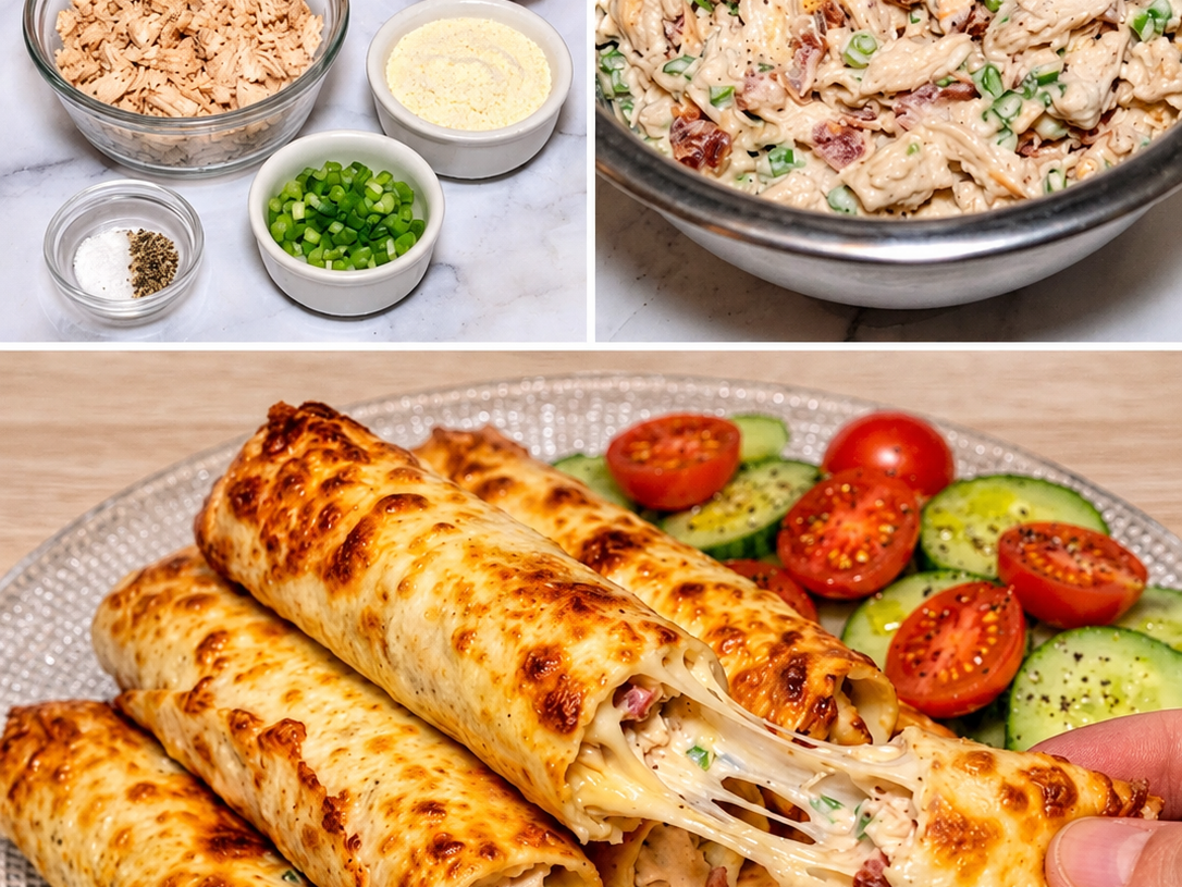 Chicken Bacon Ranch Taquitos