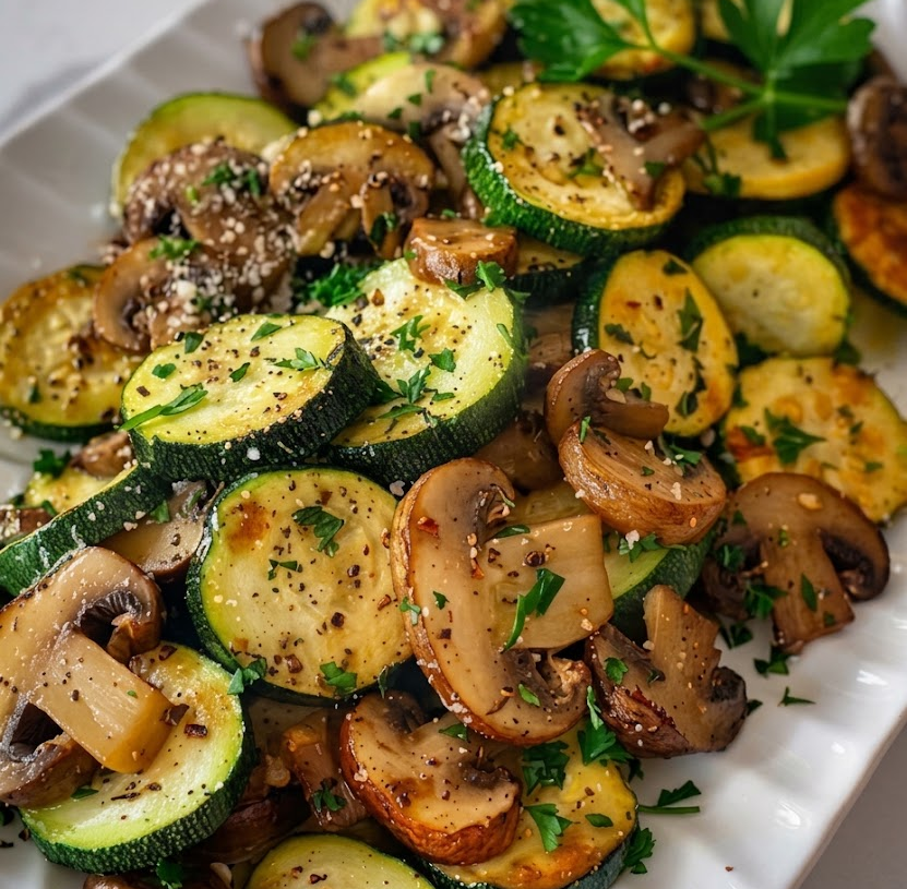 Sautéed Zucchini with Mushrooms — Healthy All-Diet Recipe