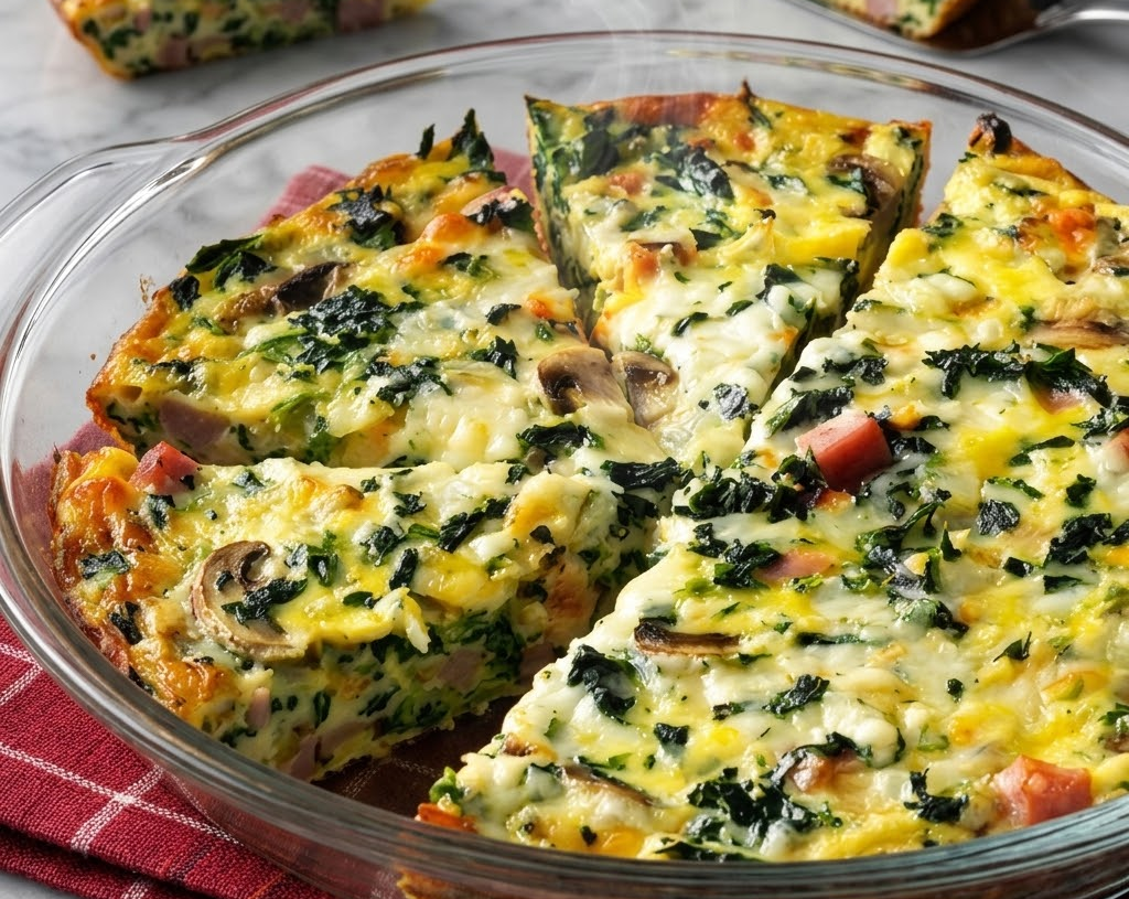 Crustless Spinach Quiche