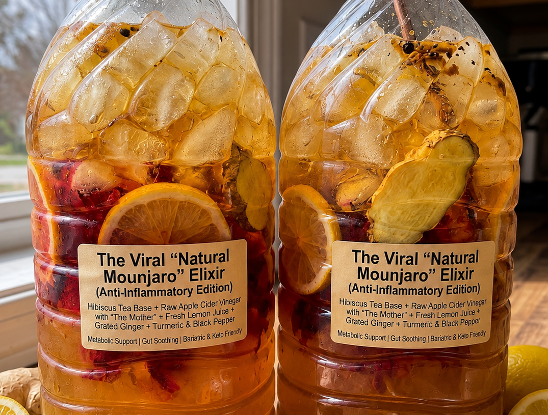“Natural Mounjaro”–Style Ginger Turmeric Elixir