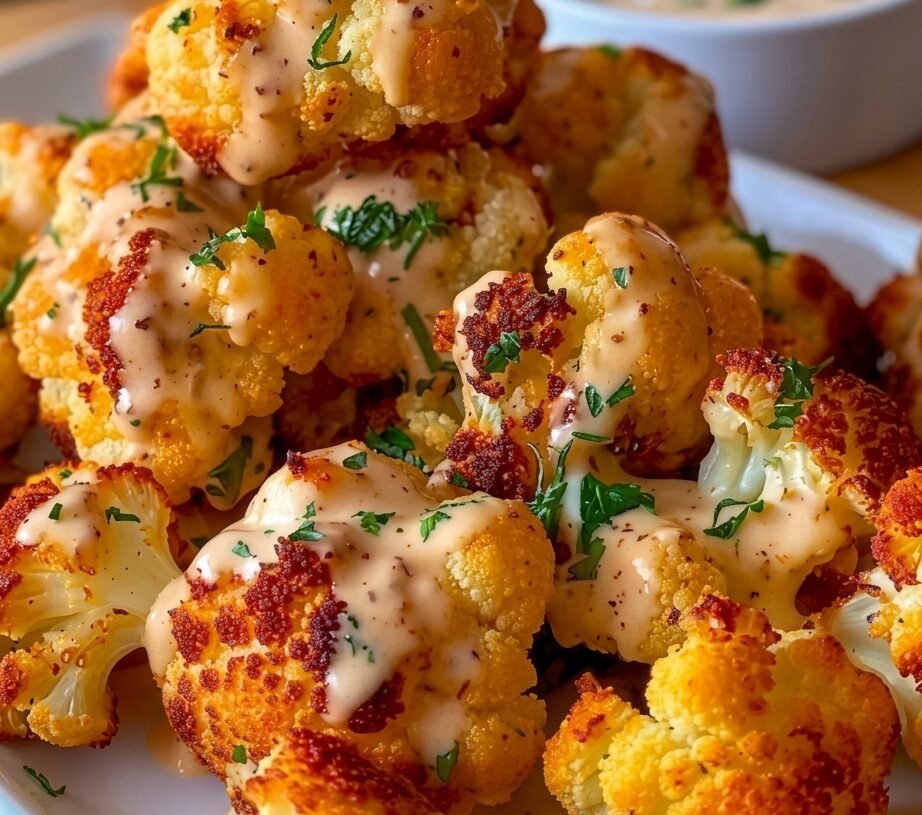 Baked Cheddar Parmesan Cauliflower Bites