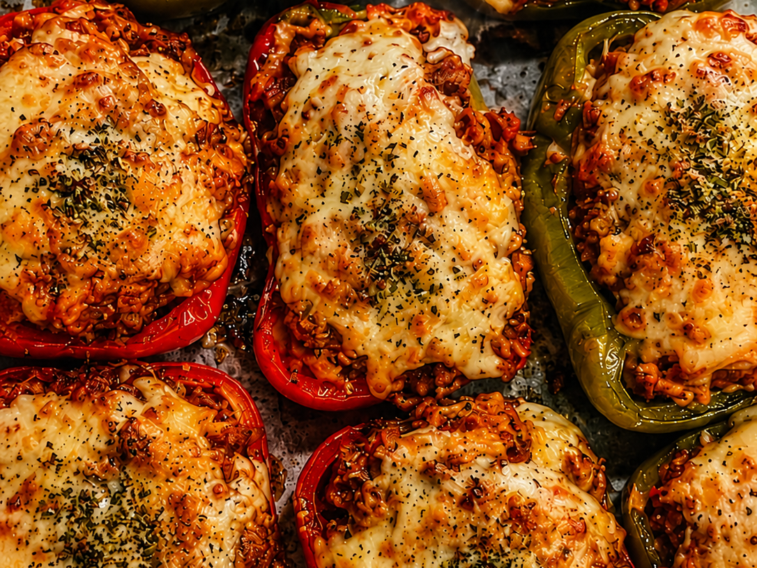 Cheesy Stuffed Bell Peppers