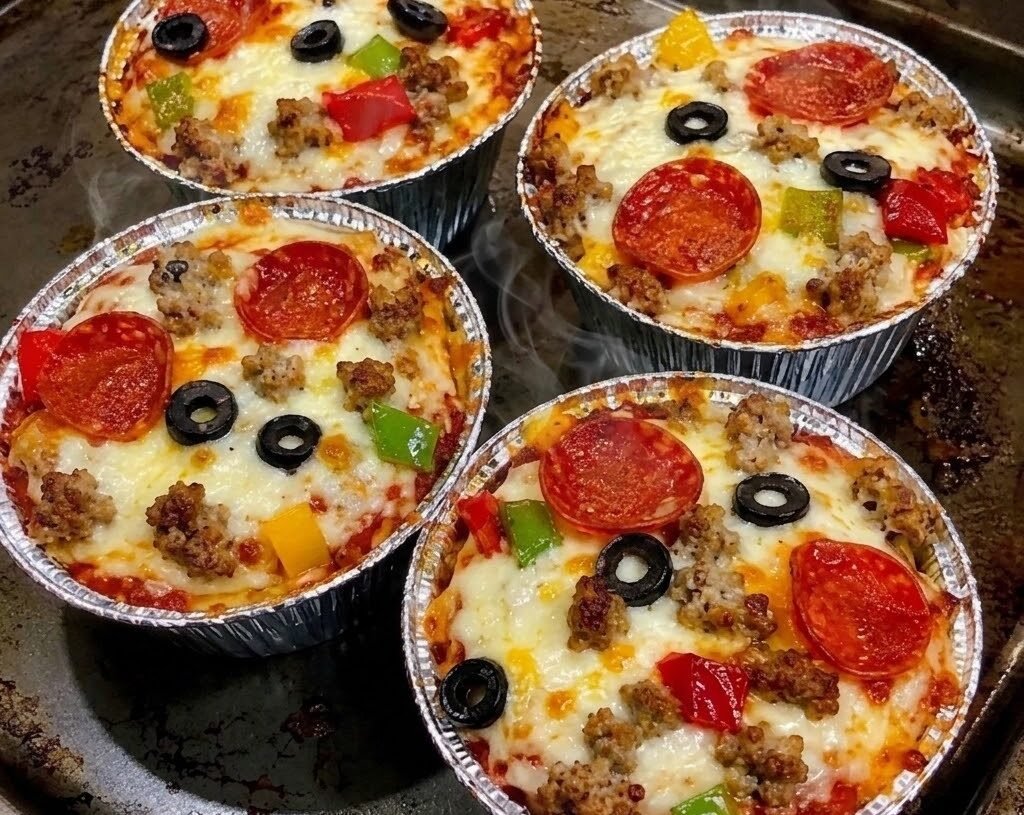 Low-Carb Crustless Pizza Bowls