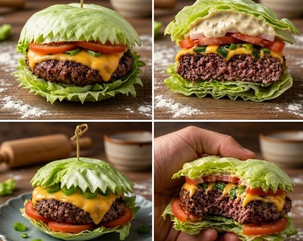 Ultimate Lettuce-Wrapped Cheeseburger
