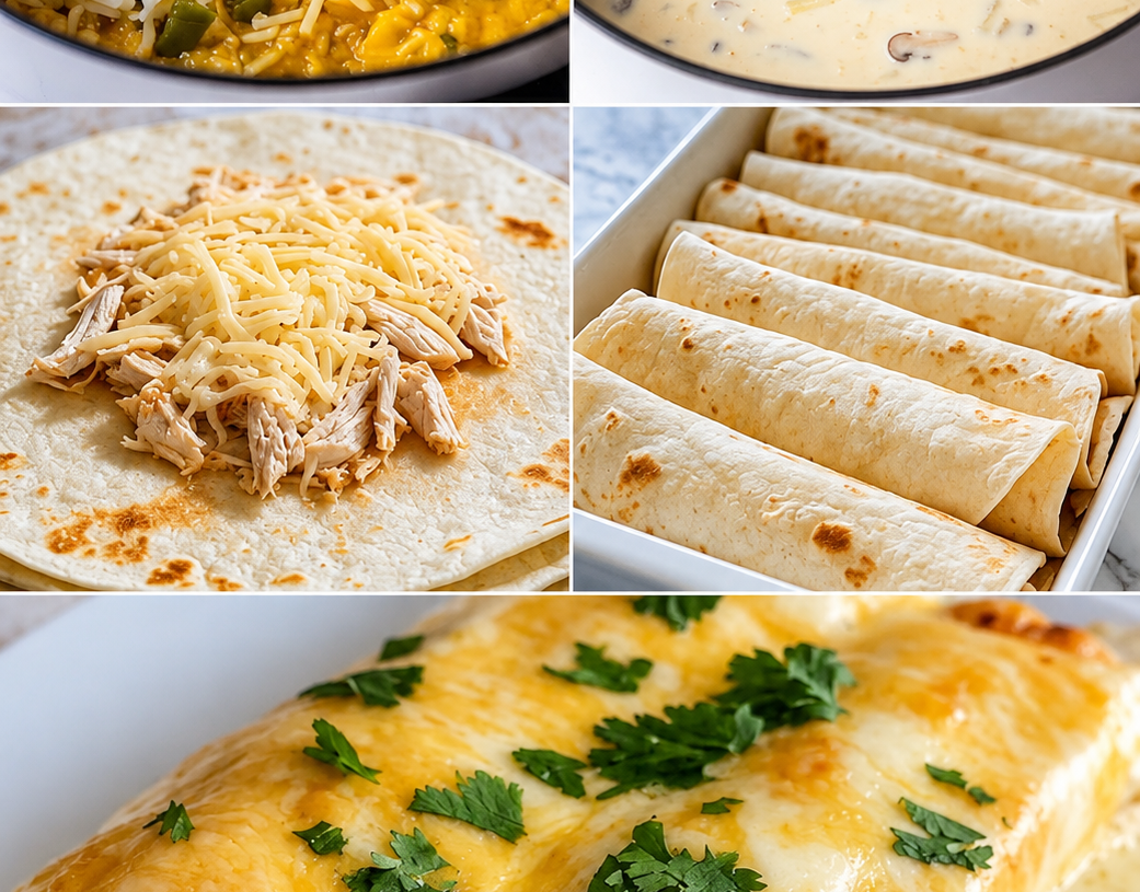 White Chicken Enchiladas