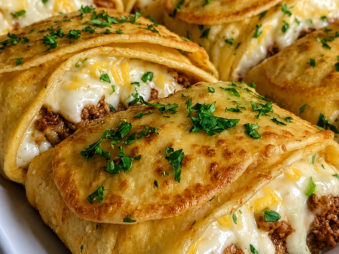 Cheesy Beef Taco Pockets