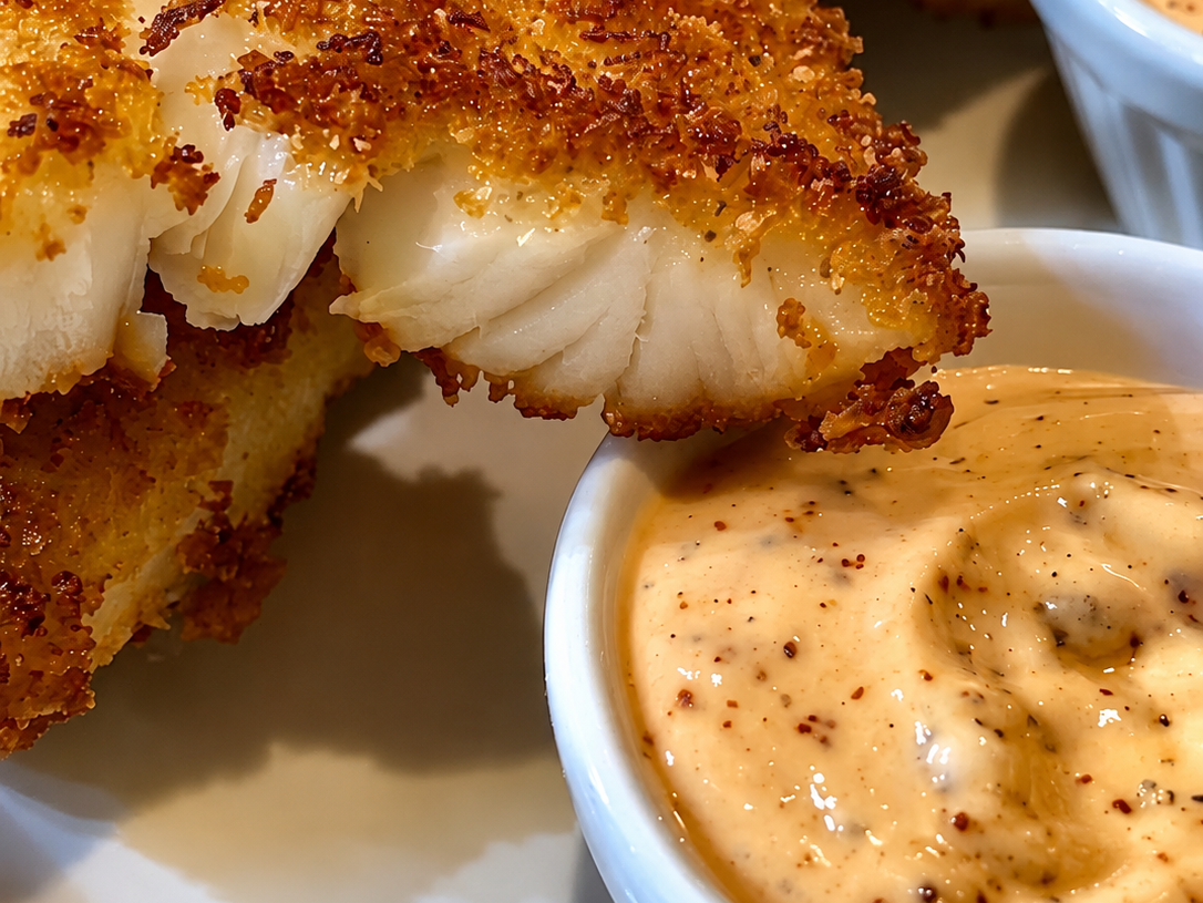 Crispy Fish with Dipping Sauce
