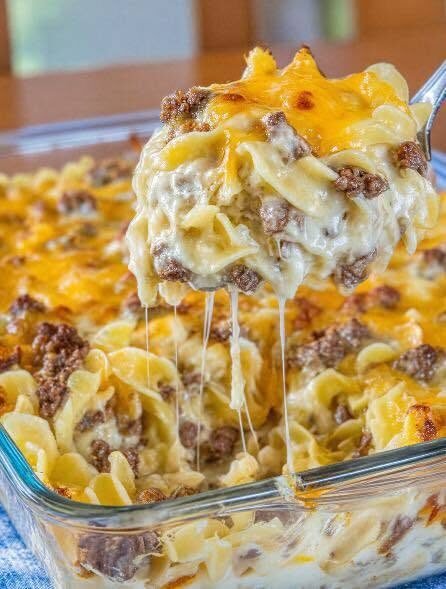 Cheesy Beef & Pasta Bake