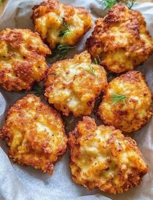 Crispy Cheesy Chicken Fritters