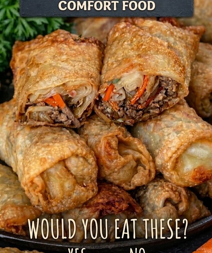 Crispy Beef and Vegetable Egg Rolls 