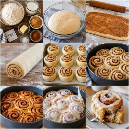 Soft & Gooey Homemade Cinnamon Rolls with Cream Cheese Frosting