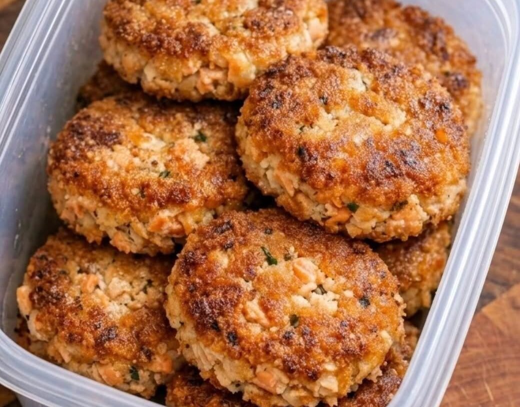 Crispy Golden Salmon Patties
