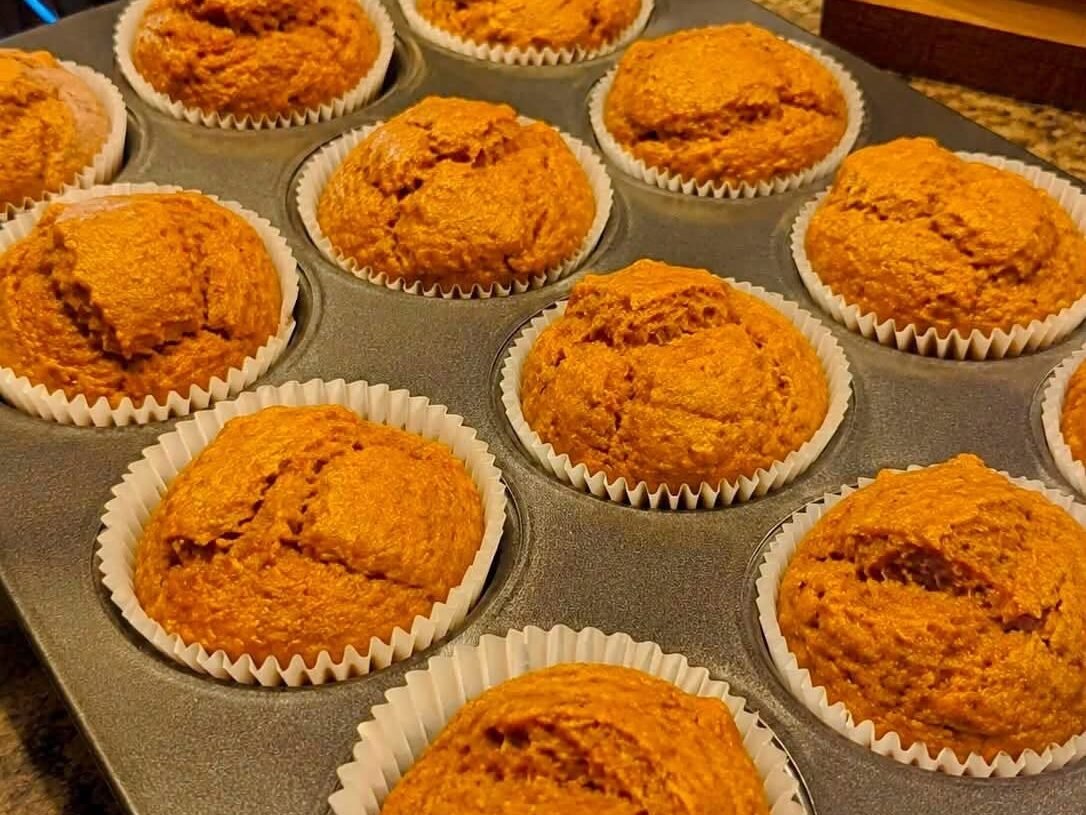 Soft & Moist Pumpkin Muffins