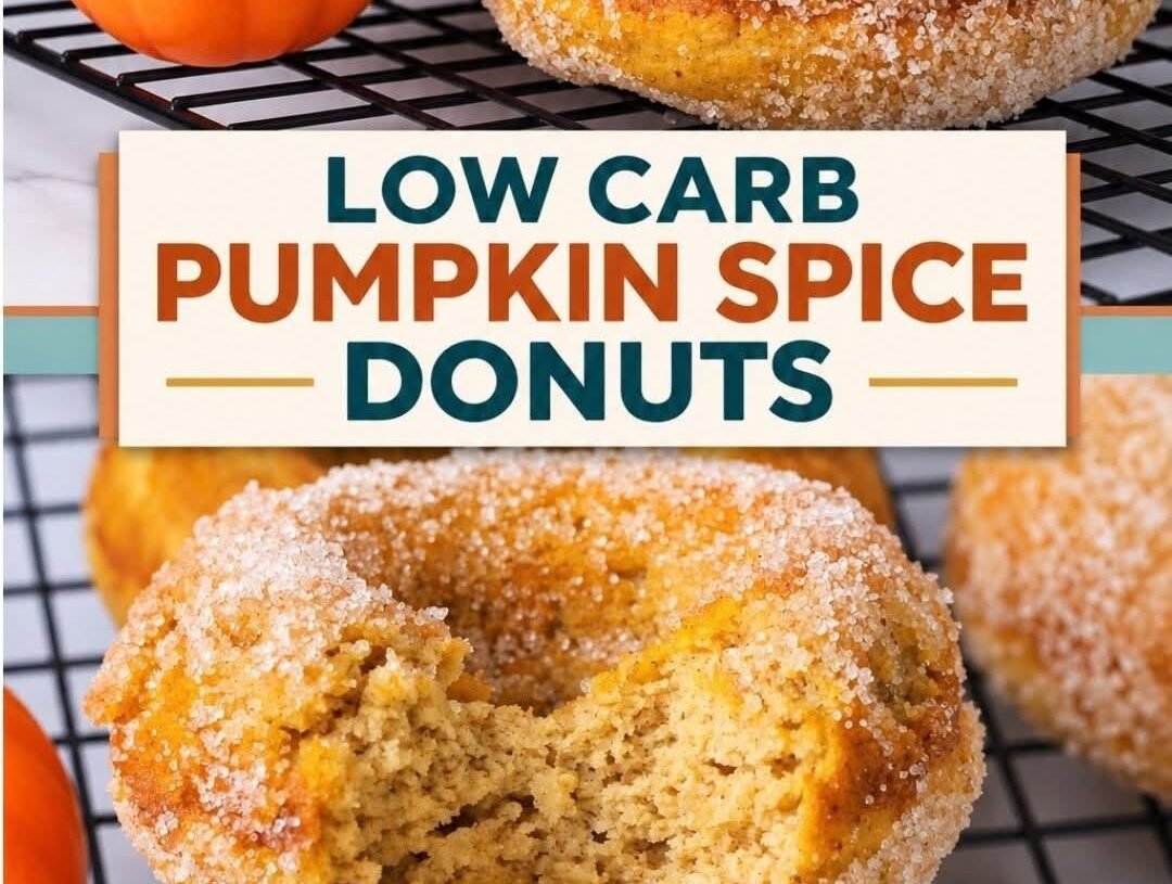 🎃 Sugar-Free Pumpkin Spice Chai Donuts