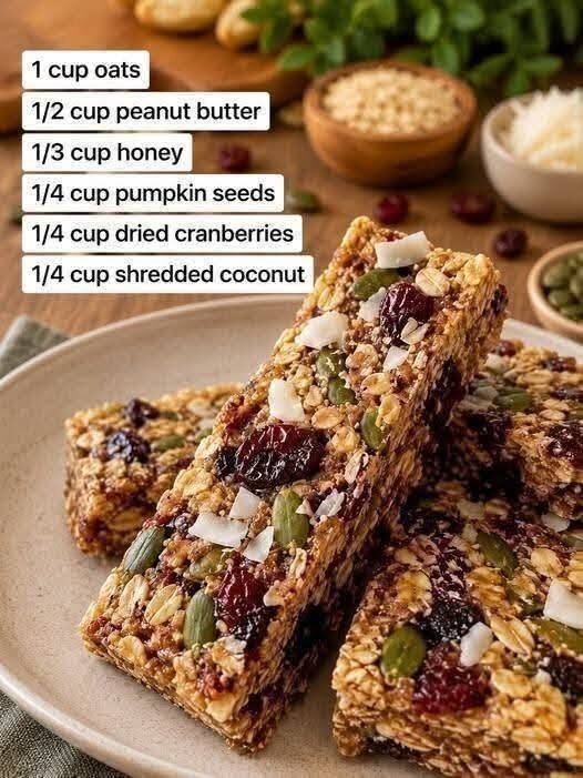 No-Bake Oat & Peanut Butter Bars